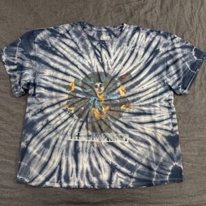 The Offspring T Shirt 2XL Blue Tie Dye Let The Bad Times Roll Tour Graphic Tee